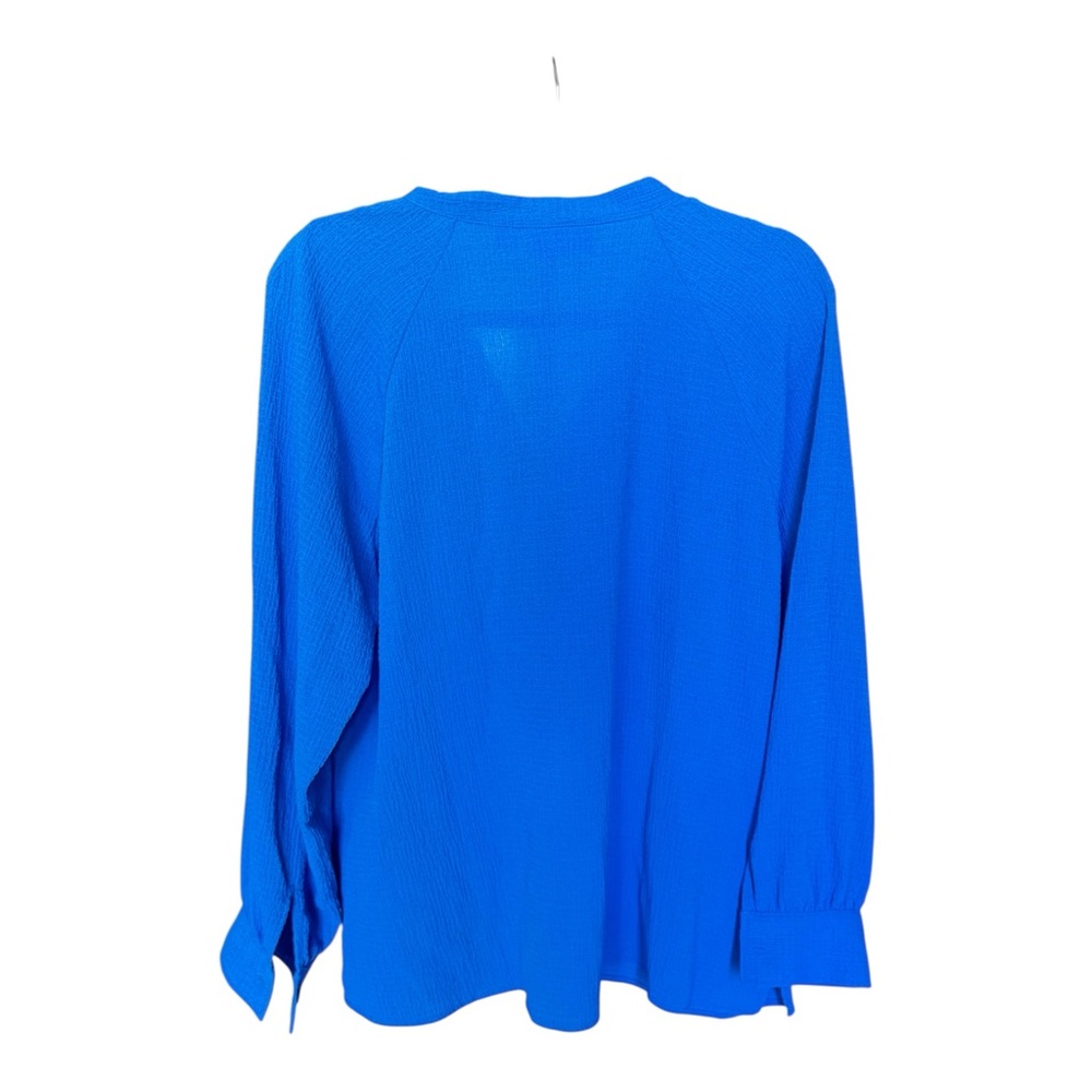 Belle by Kim Gravel Vibrant Blue Blouse - Picture 6 of 7
